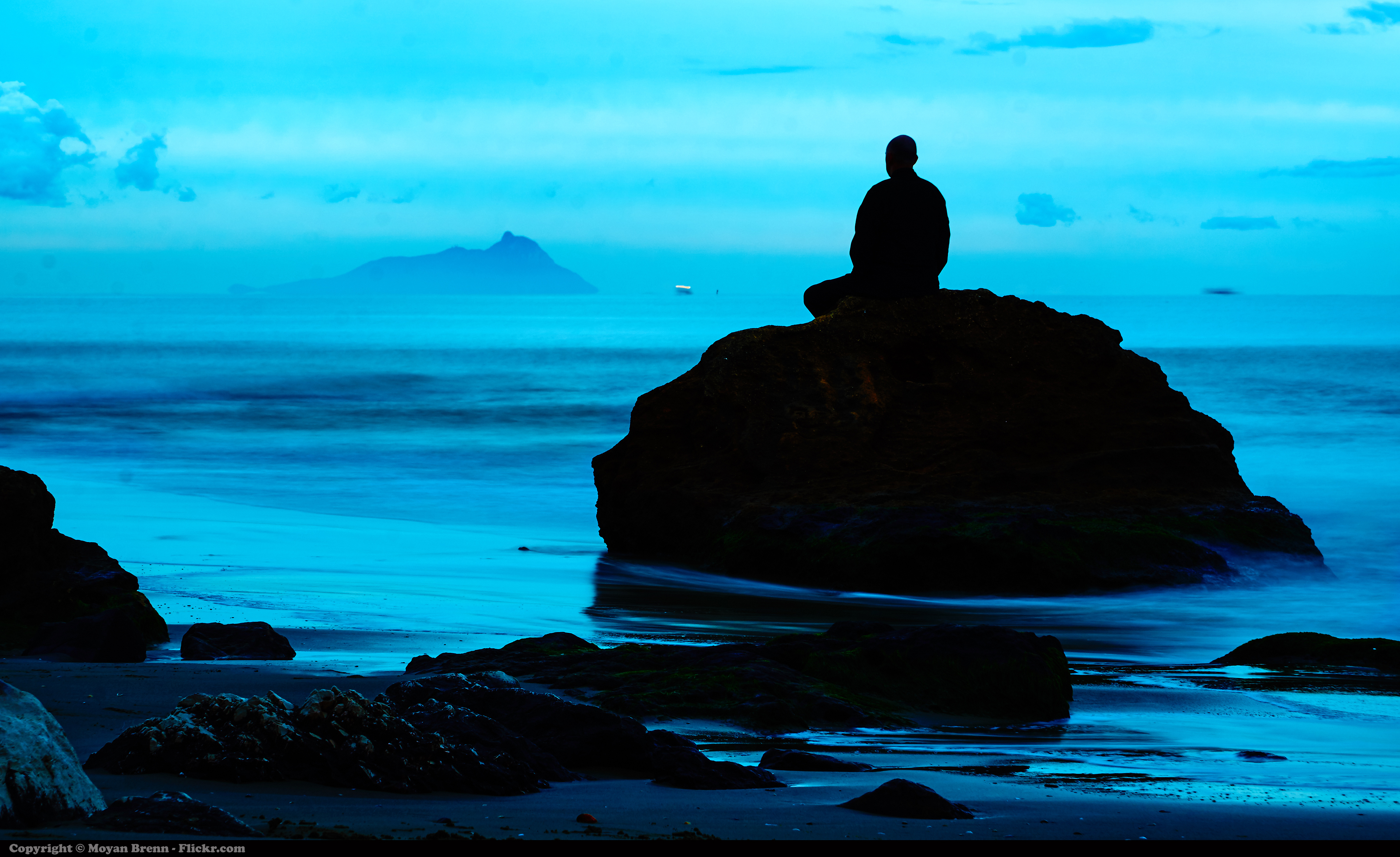 Meditation on the beach